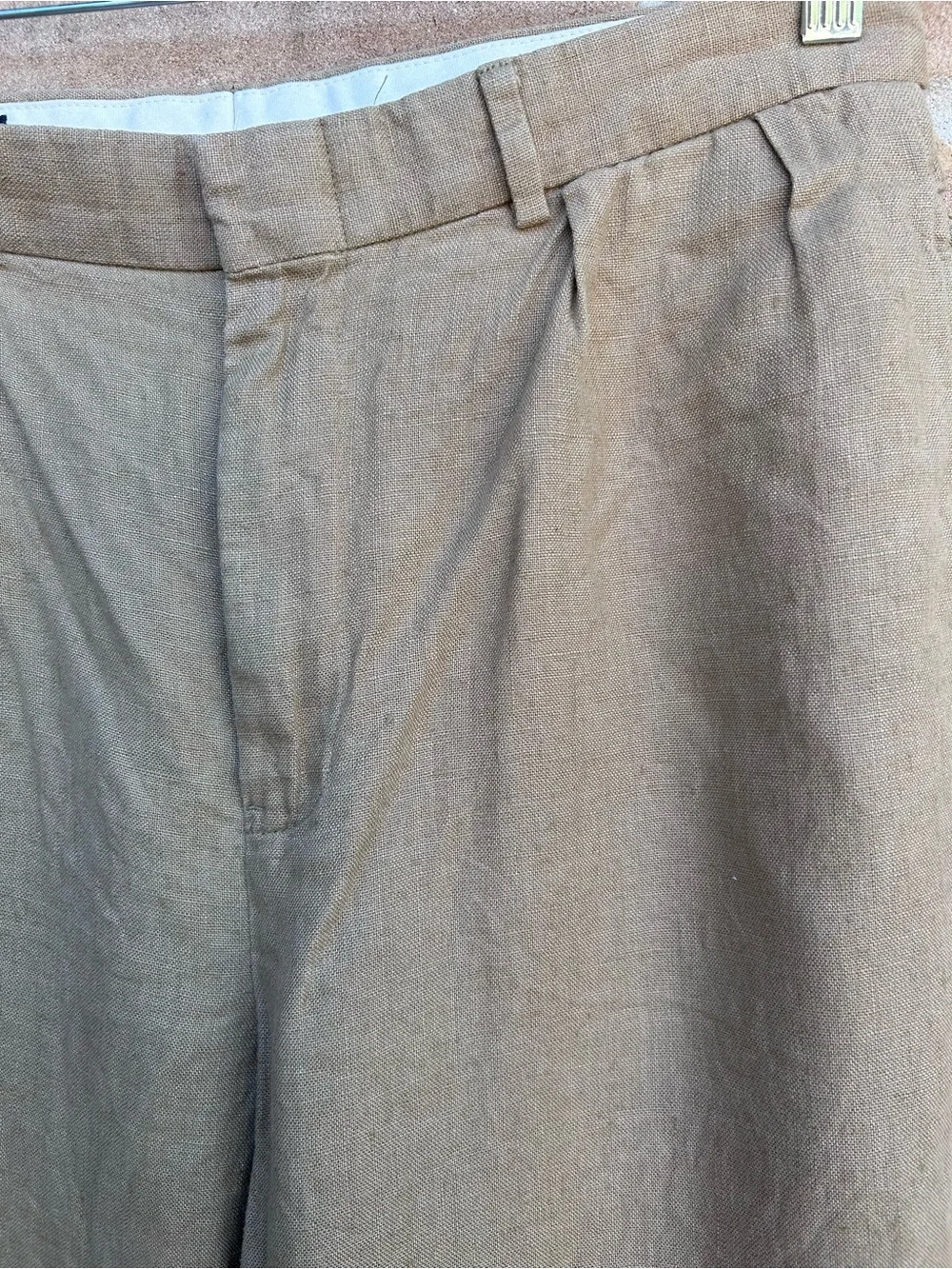 90s Polo by Ralph Lauren Men’s 100% Linen Pleated Pants Old Preppy Money 32X 30
